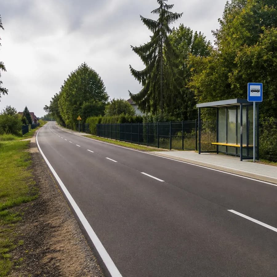 Zakończono modernizację drogi w Stoku Wiśniewskim. Do miejscowości dojeżdża już MPK