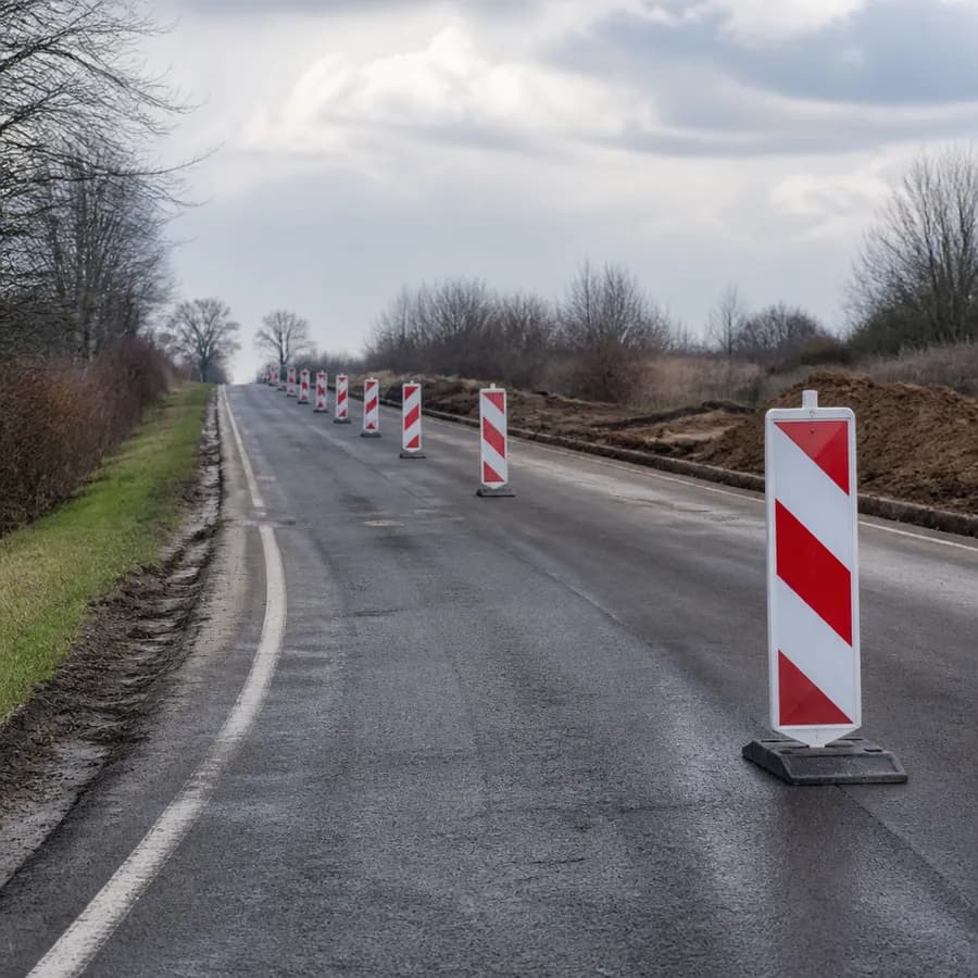 Ruch wahadłowy na trasie DK63 w gminie Wiśniew. Ruszyły prace drogowe