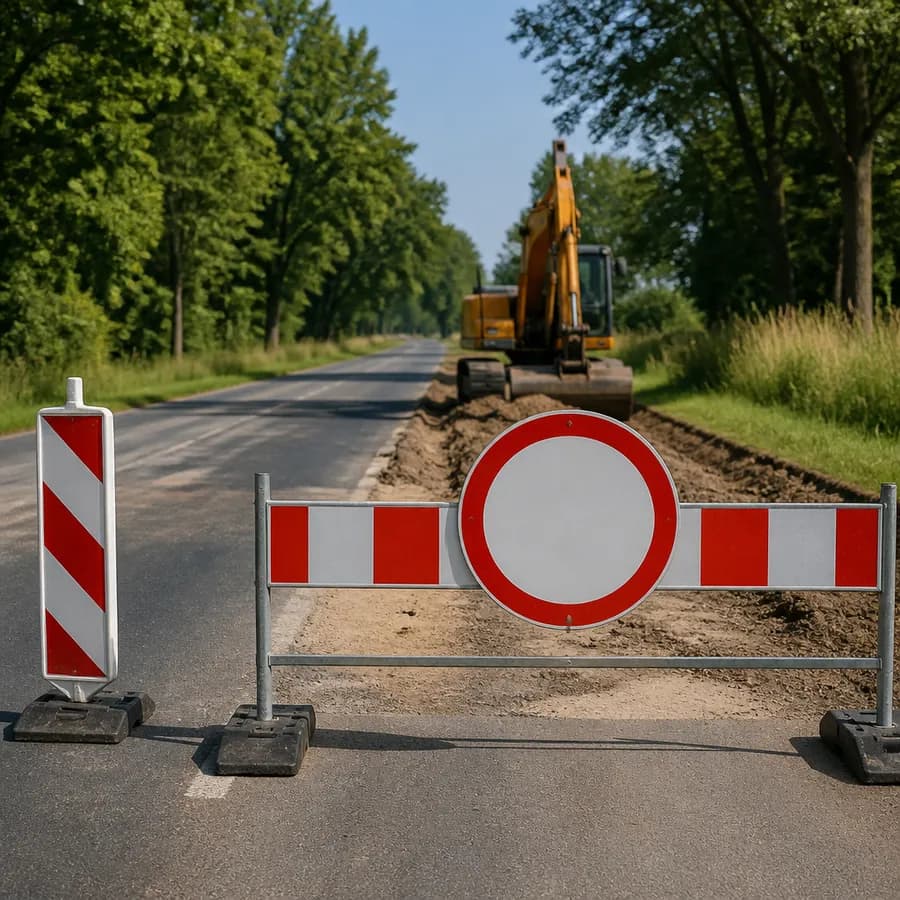 Powiat Siedlecki zamyka trasę Wodynie – Wola Serocka. Rusza remont drogi powiatowej nr 3649W