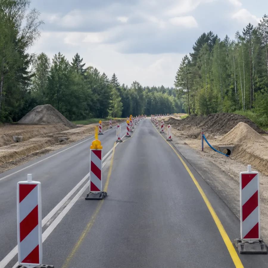 Ruch wahadłowy na trasie krajowej nr 63. Drogowcy wkraczają w kluczowy etap prac