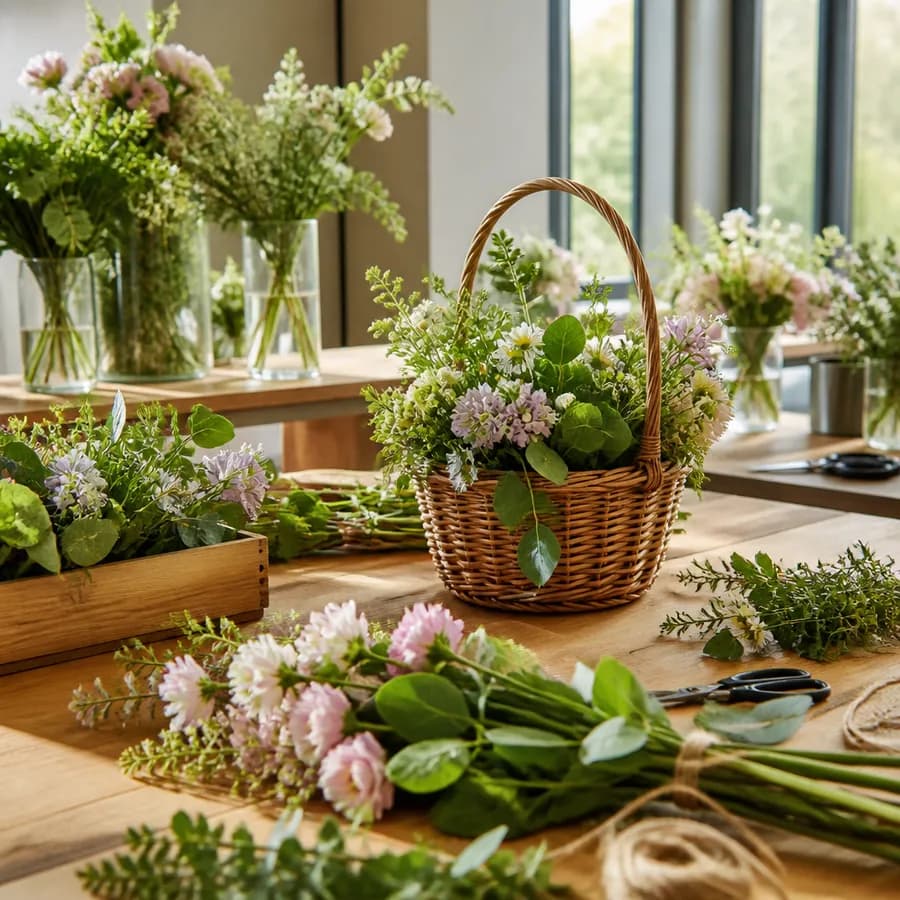 Siedleccy seniorzy rozwijają pasje podczas warsztatów florystycznych